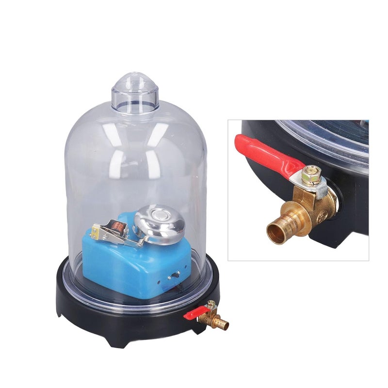 Dpofirs Vacuum Jar, Vacuum Chamber with Pump, Laboratory Plastic Jar Sound Physics Scientific Experimental Tool for Sound Propagation Experiment - Image 4
